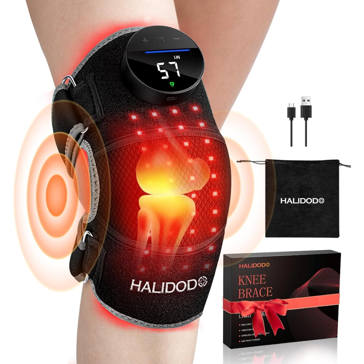 HALIDODO Knee Brace Massager